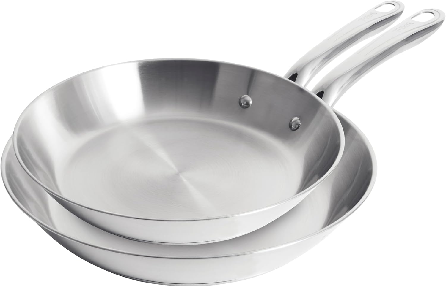 סט 2 מחבתות פלדת אל-חלד T-Fal