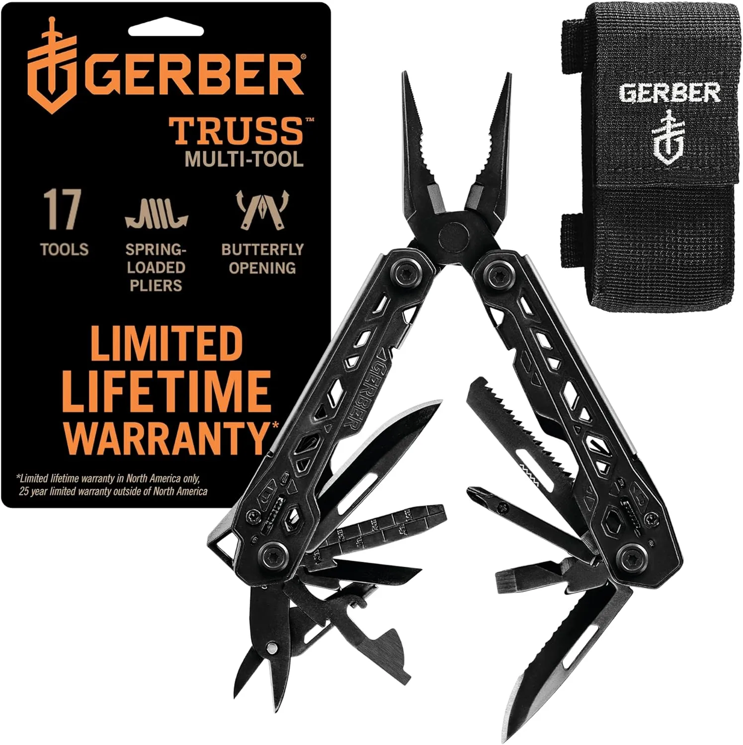 מולטי-טול של Gerber Truss עם 17 כלים באחד — פלייר, אולר ועוד