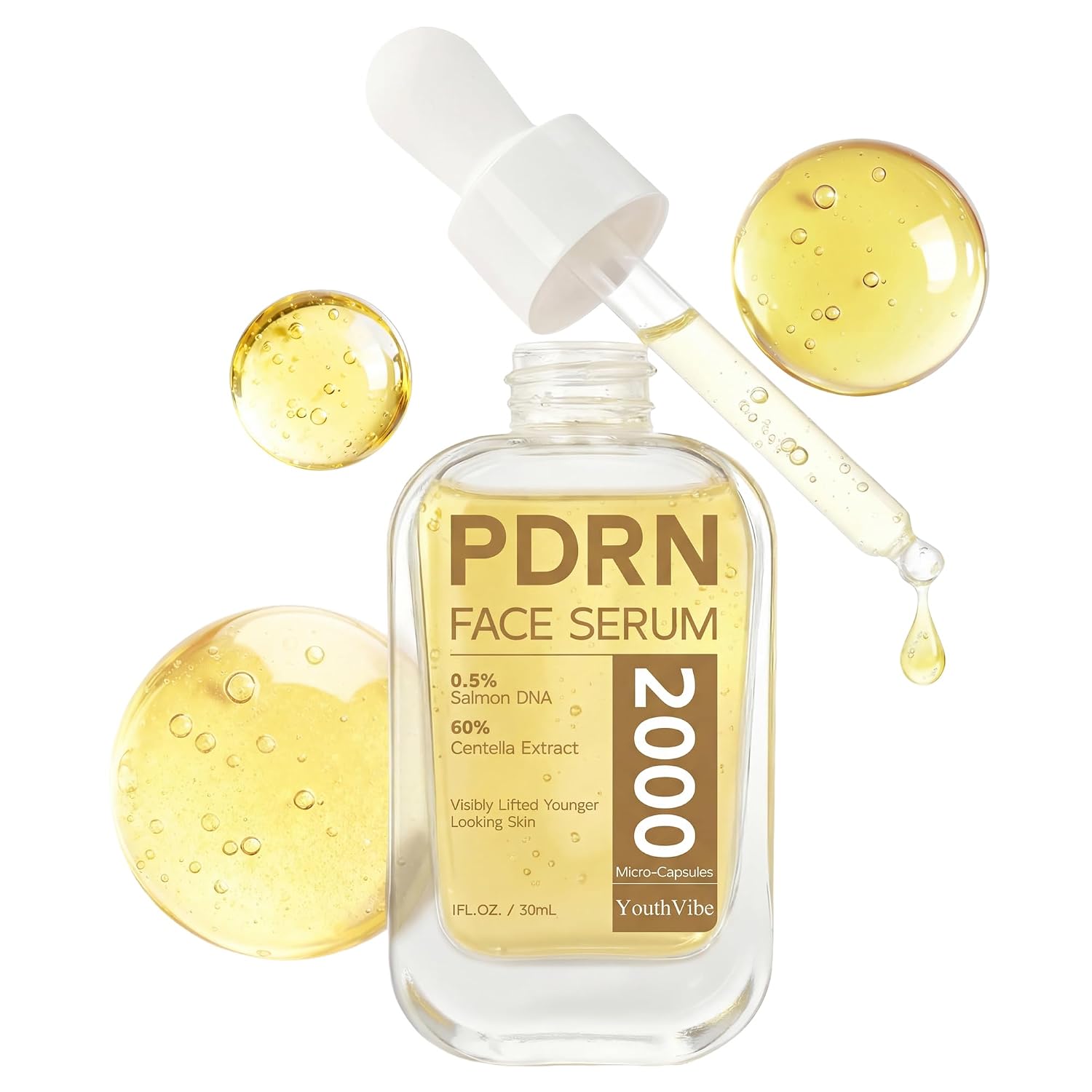 סרום PDRN עם דנ"א סלמון של YouthVibe — 0.5% במיקרו-קפסולות, 30 מ"ל