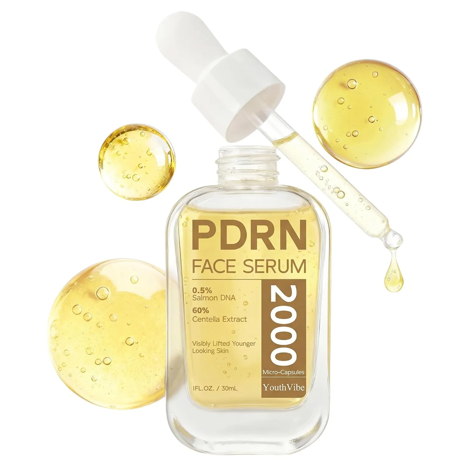 סרום PDRN עם דנ"א סלמון של YouthVibe — 0.5% במיקרו-קפסולות, 30 מ"ל