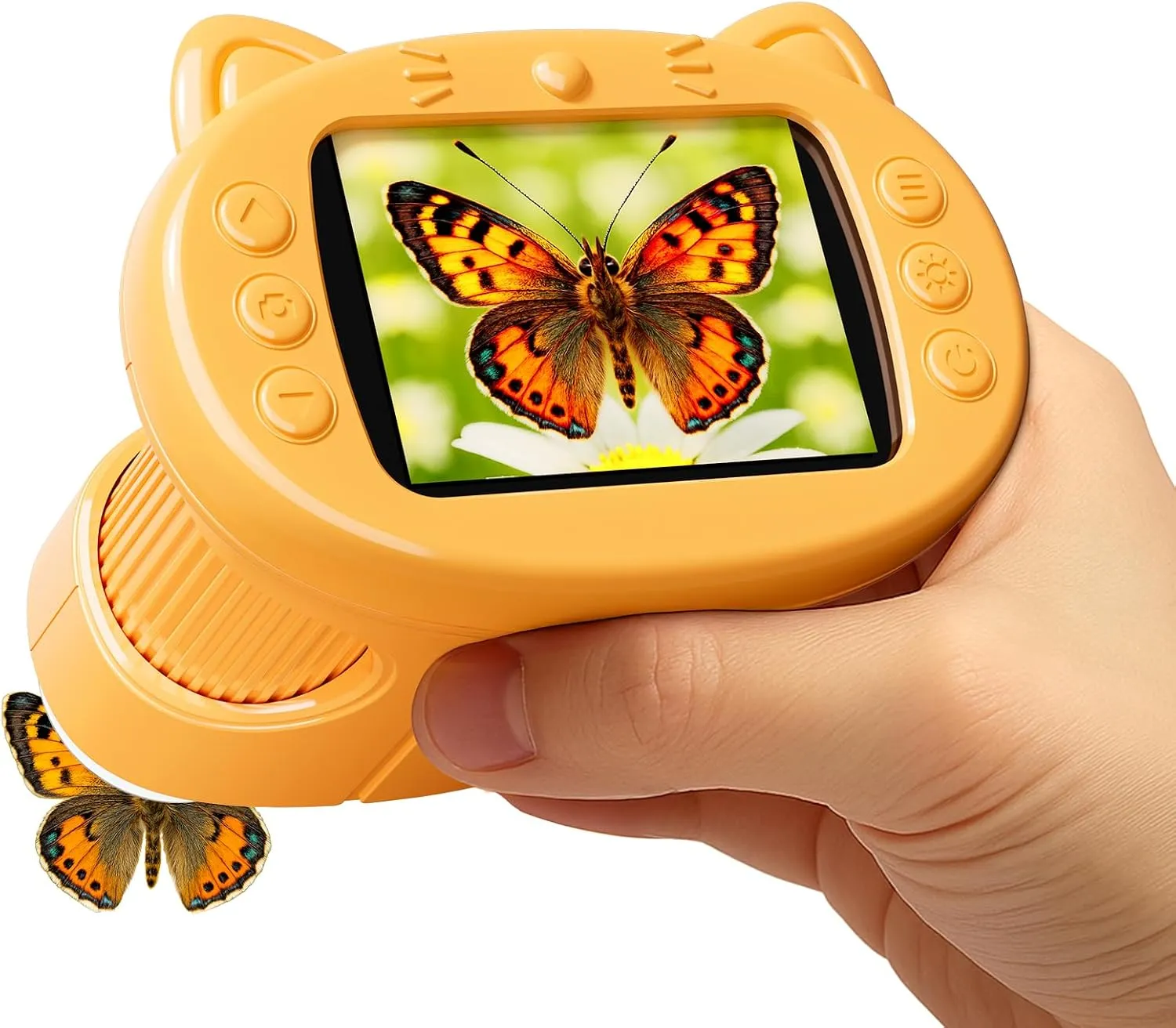מיקרוסקופ דיגיטלי נייד לילדים — מסך צבעוני והגדלה עד 1000X