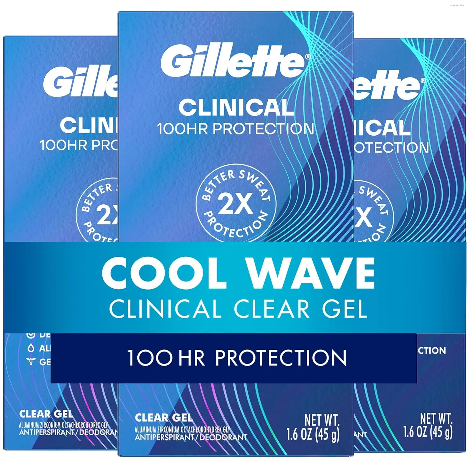 מארז 3 דאודורנטים Gillette Clinical לגברים — הגנה ל-100 שעות
