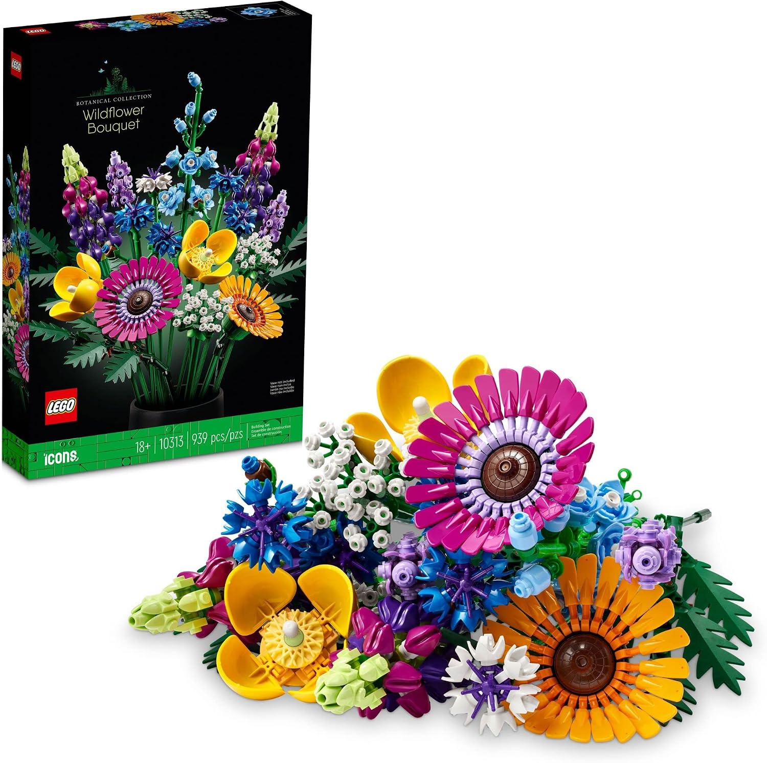 זר פרחי בר של לגו LEGO — סט בנייה מקולקציית הבוטניקלס למבוגרים