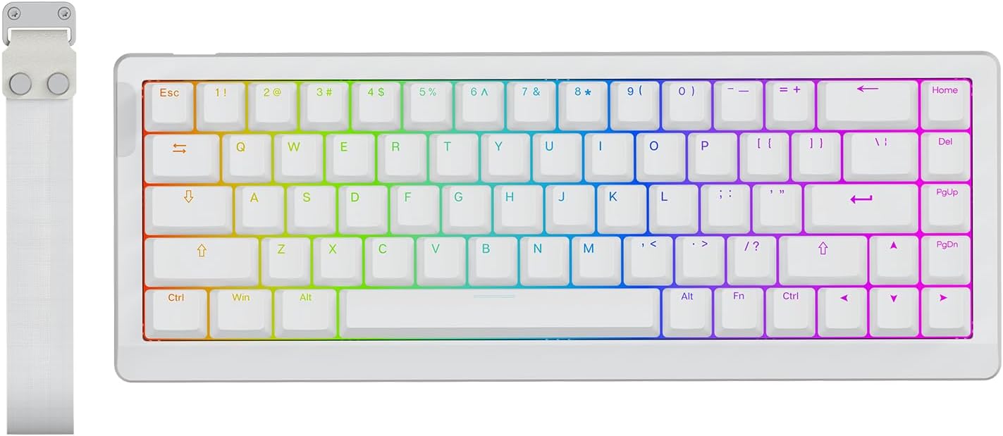 מקלדת גיימינג מגנטית EPOMAKER HE68 Lite עם תאורת RGB