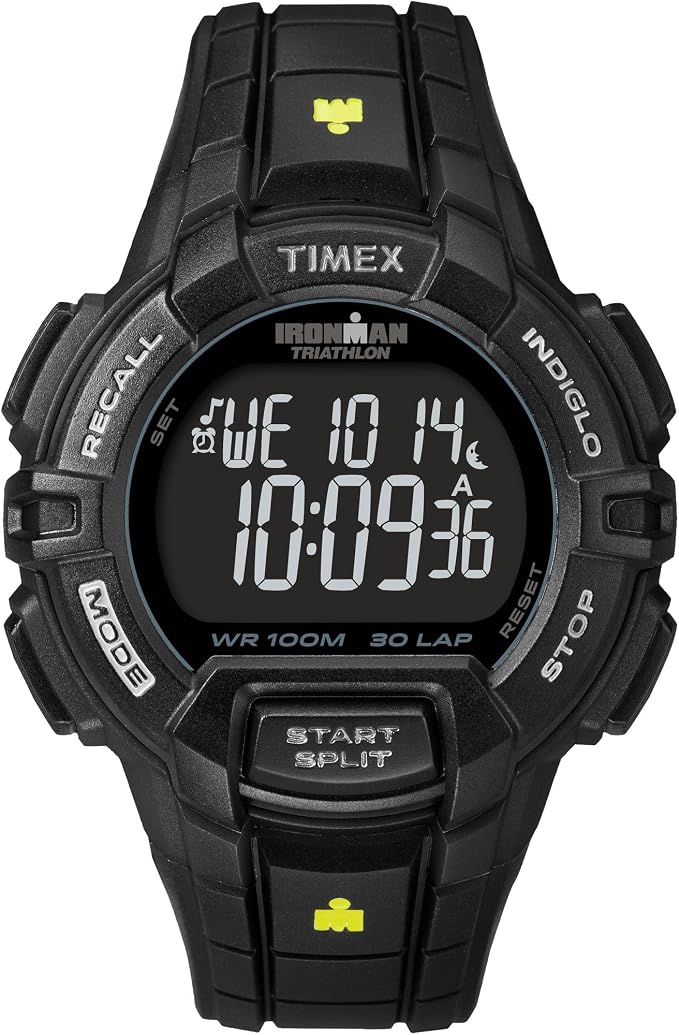 שעון ספורט דיגיטלי Timex Ironman — עמיד למים עד 100 מטר