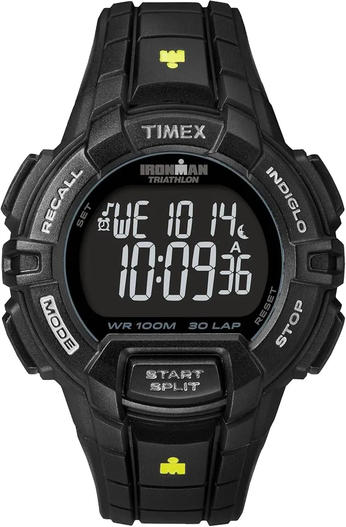 שעון ספורט דיגיטלי Timex Ironman — עמיד למים עד 100 מטר