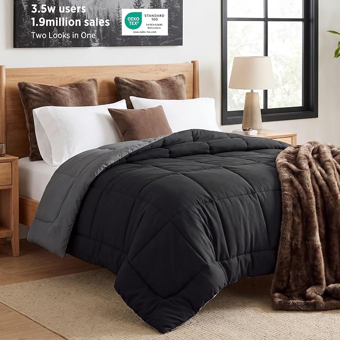 שמיכת פוך זוגית Bedsure — רכה, קלה וחמימה