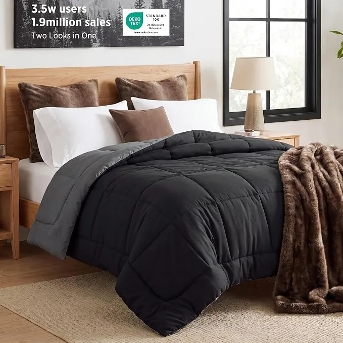 שמיכת פוך זוגית Bedsure — רכה, קלה וחמימה