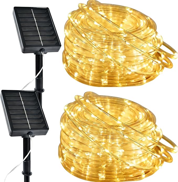 תאורת פיות Fairy Lights סולארית — 2 גלילים, 400 נורות LED