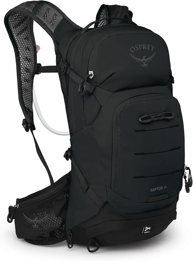תיק גב לרכיבה Osprey Raptor — נפח 14 ליטר, כולל מאגר מים