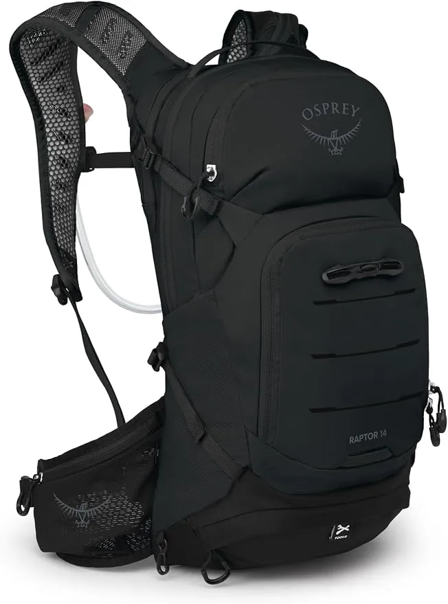 תיק גב לרכיבה Osprey Raptor — נפח 14 ליטר, כולל מאגר מים