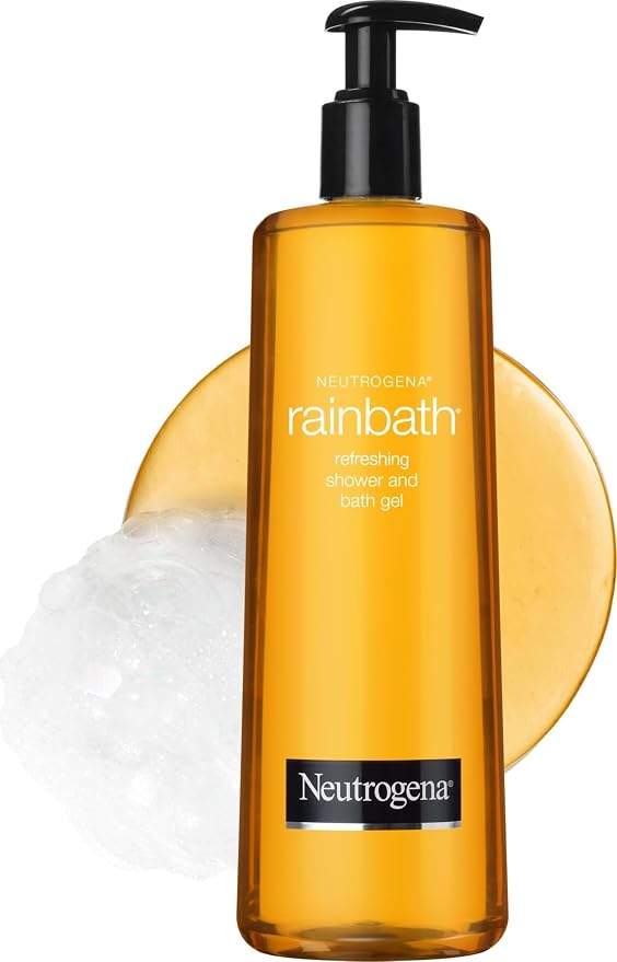 ניוטרוג'ינה RainBath ג'ל רחצה לגוף — 946 מ"ל, ניחוח תבלינים ופירות