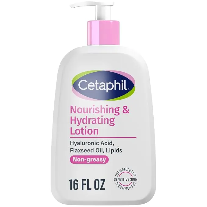 קרם גוף מזין ולחות של Cetaphil עם חומצה היאלורונית, 473 מ"ל
