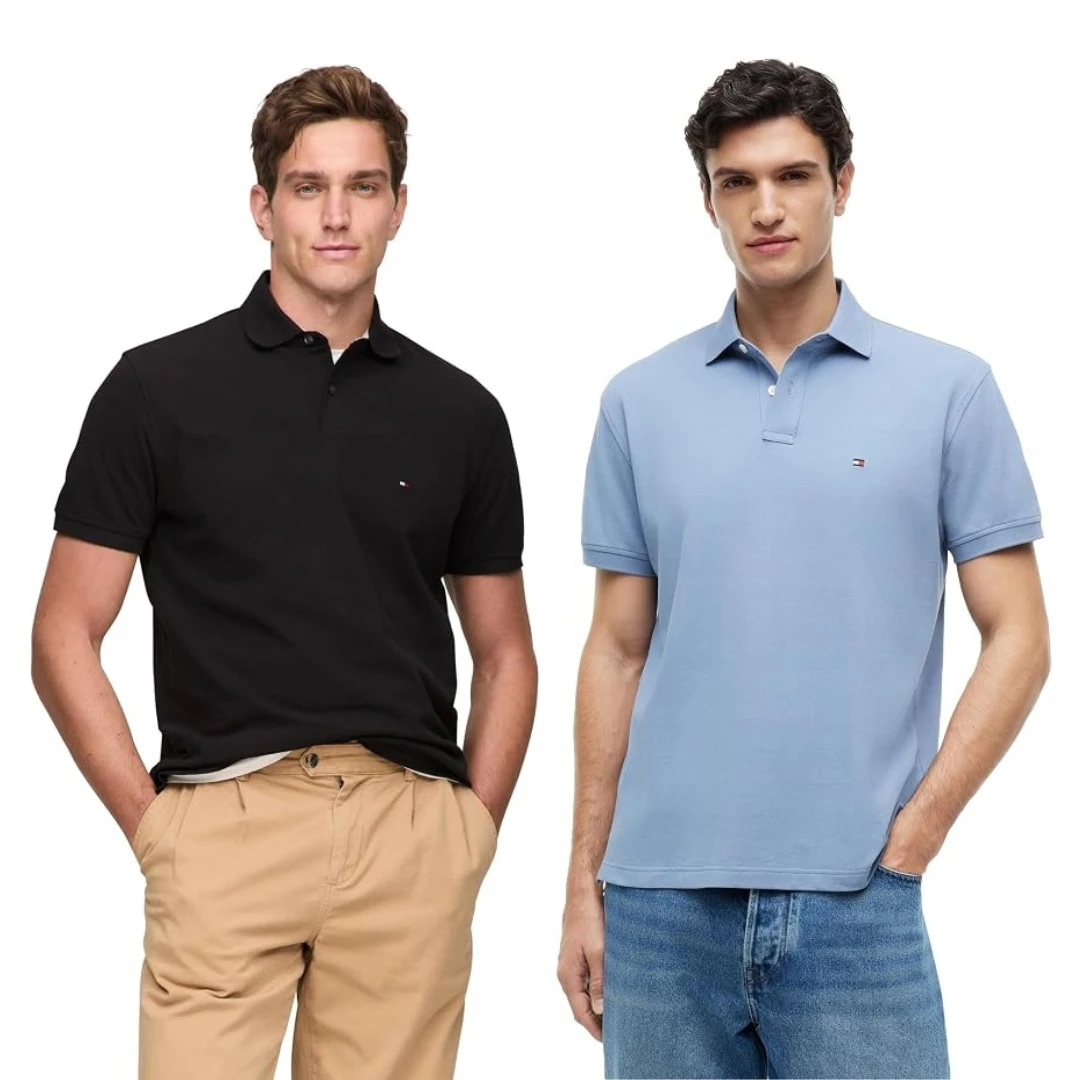חולצת פולו לגברים של Tommy Hilfiger בגזרה קלאסית