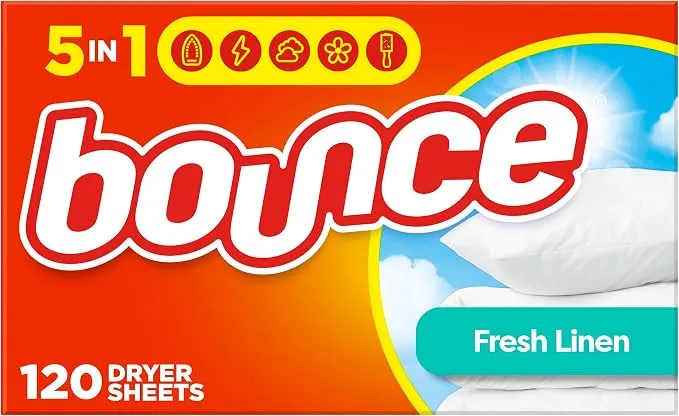 דפים למרכך כביסה של Bounce הנמכרים ביותר באמריקה, 120 יחידות