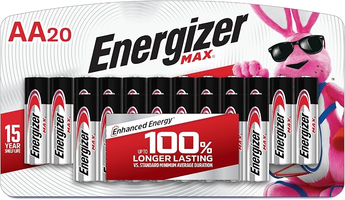 סוללות AA של Energizer MAX, מארז 20