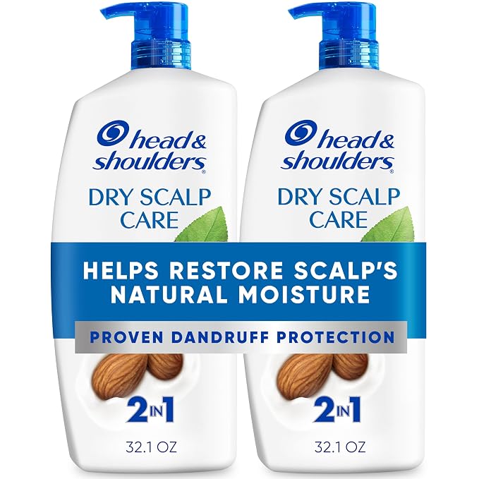 זוג בקבוקי שמפו ומרכך 2 ב-1 Head & Shoulders Dry Scalp Care