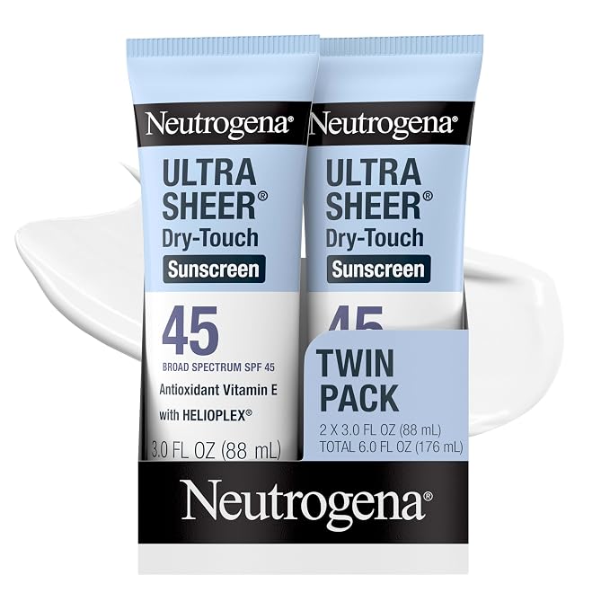 מארז 2 קרמי הגנה עם SPF 45 של Neutrogena Ultra Sheer