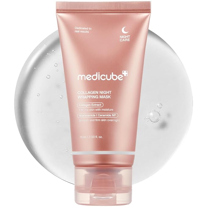 מסכת לילה עם קולגן של medicube שמתקלפת בבוקר, 75 מ"ל