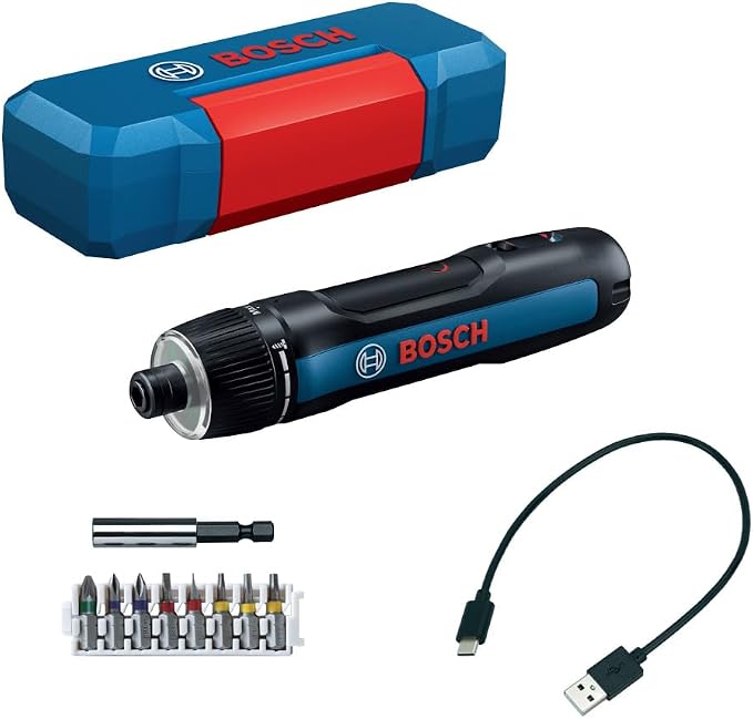 מברגה חשמלית נטענת BOSCH GO 3 עם טעינת USB-C ונורת LED
