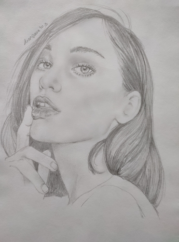 Portrait of young woman