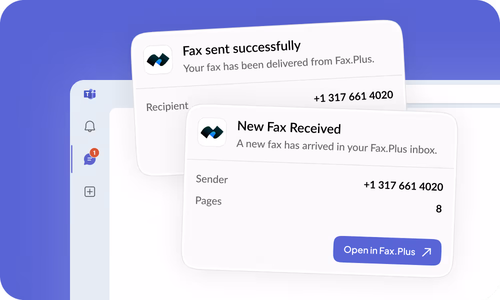 ms teams fax