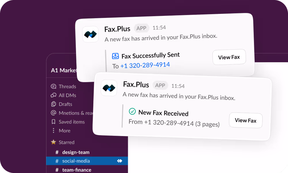 Slack-Faxintegration