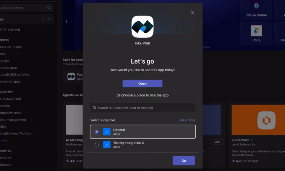 install the app