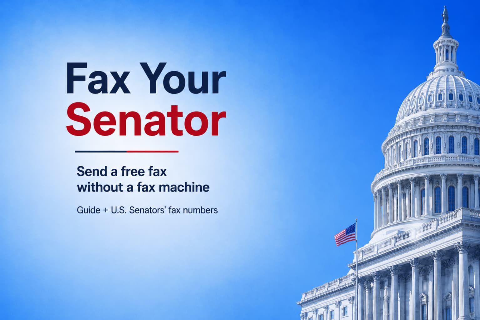 How to Send Faxes to U.S Senators