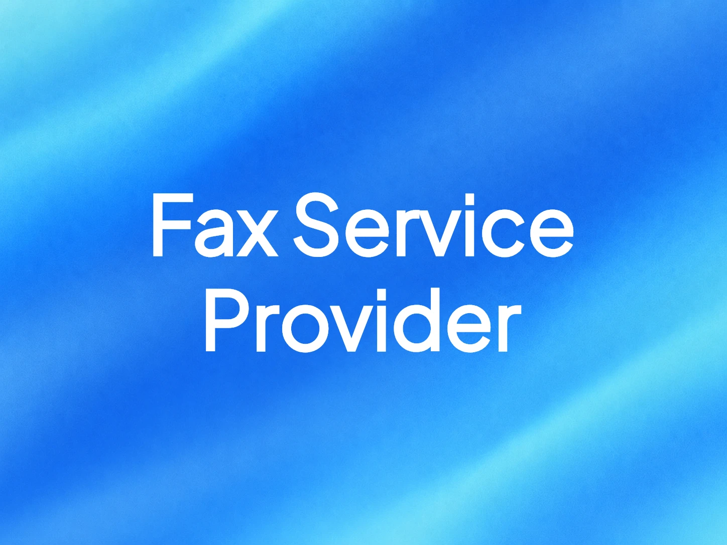 Fax Service Provider