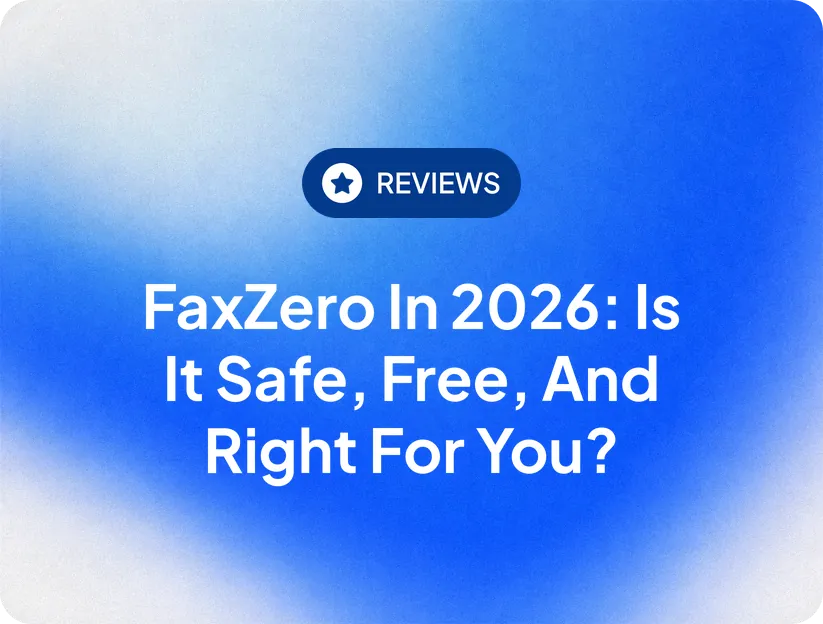FaxZero review