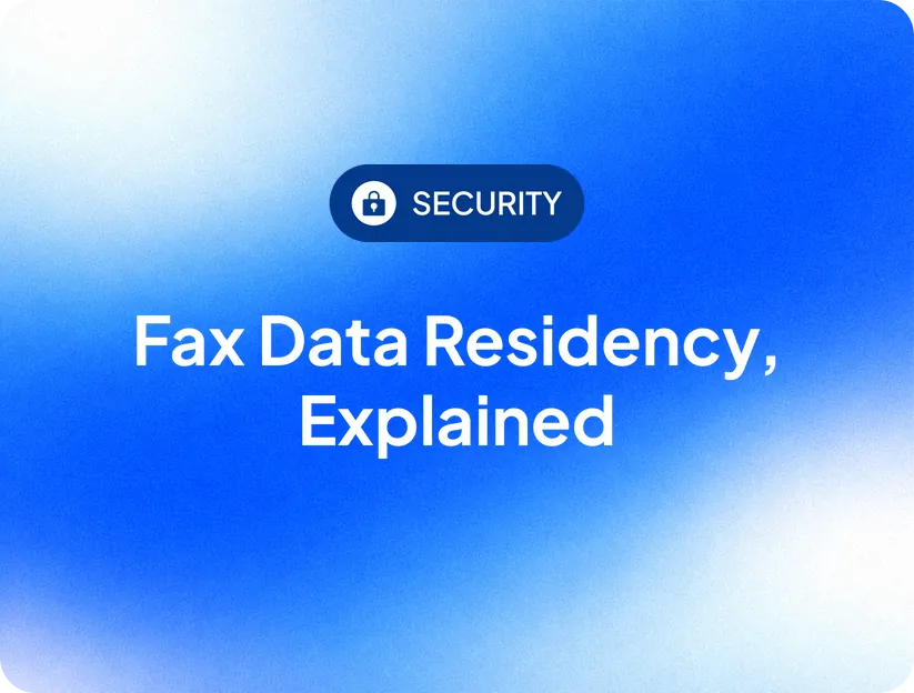 Fax Data Residency