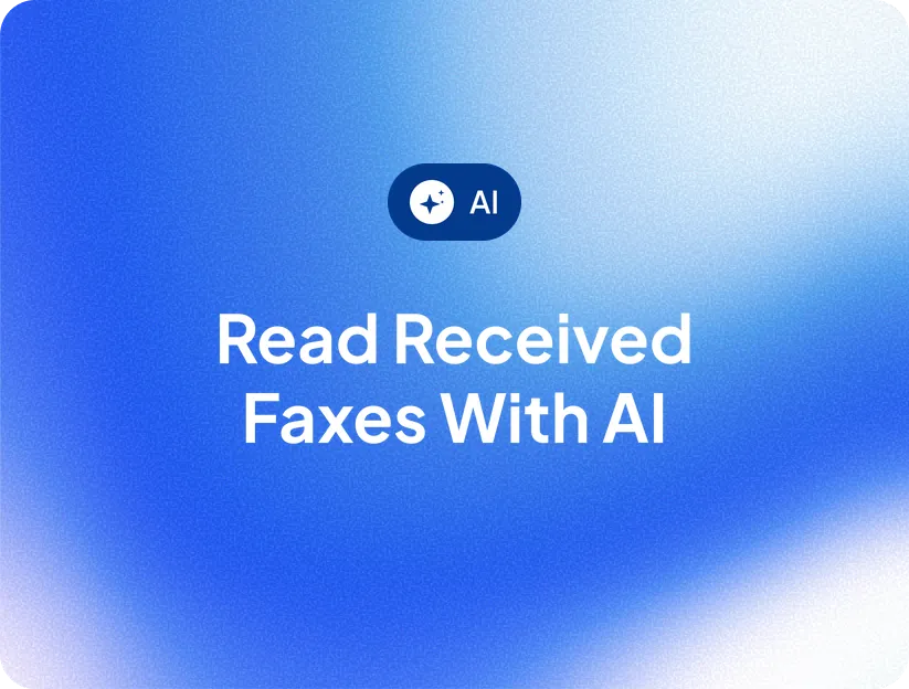 Read Received Faxes with AI