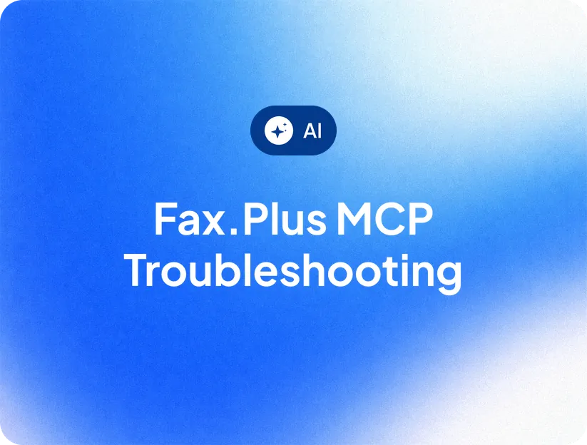 Fax.Plus MCP 문제 해결