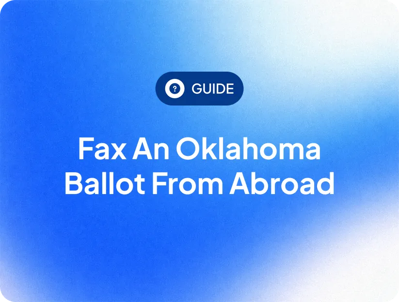 Oklahoma ballot by fax