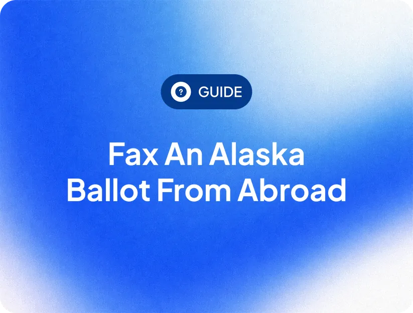 Alaska ballot by fax