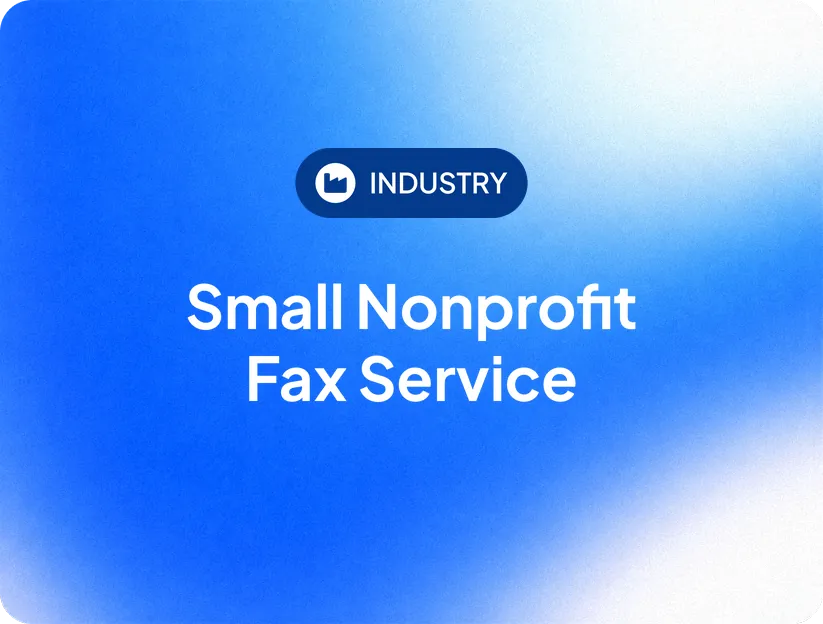 Small Nonprofit Fax Service