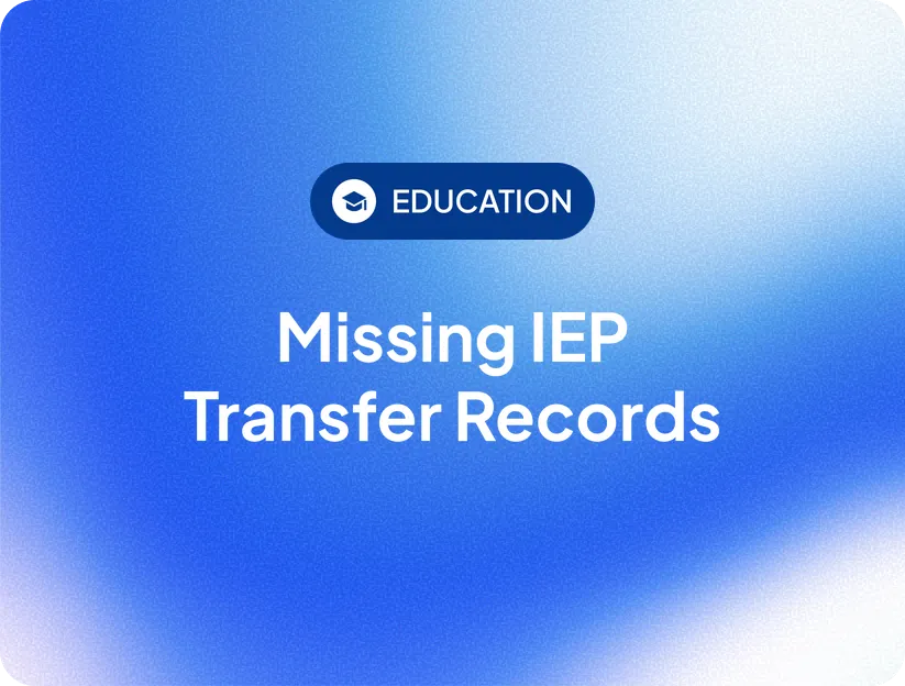 Missing IEP Transfer Records