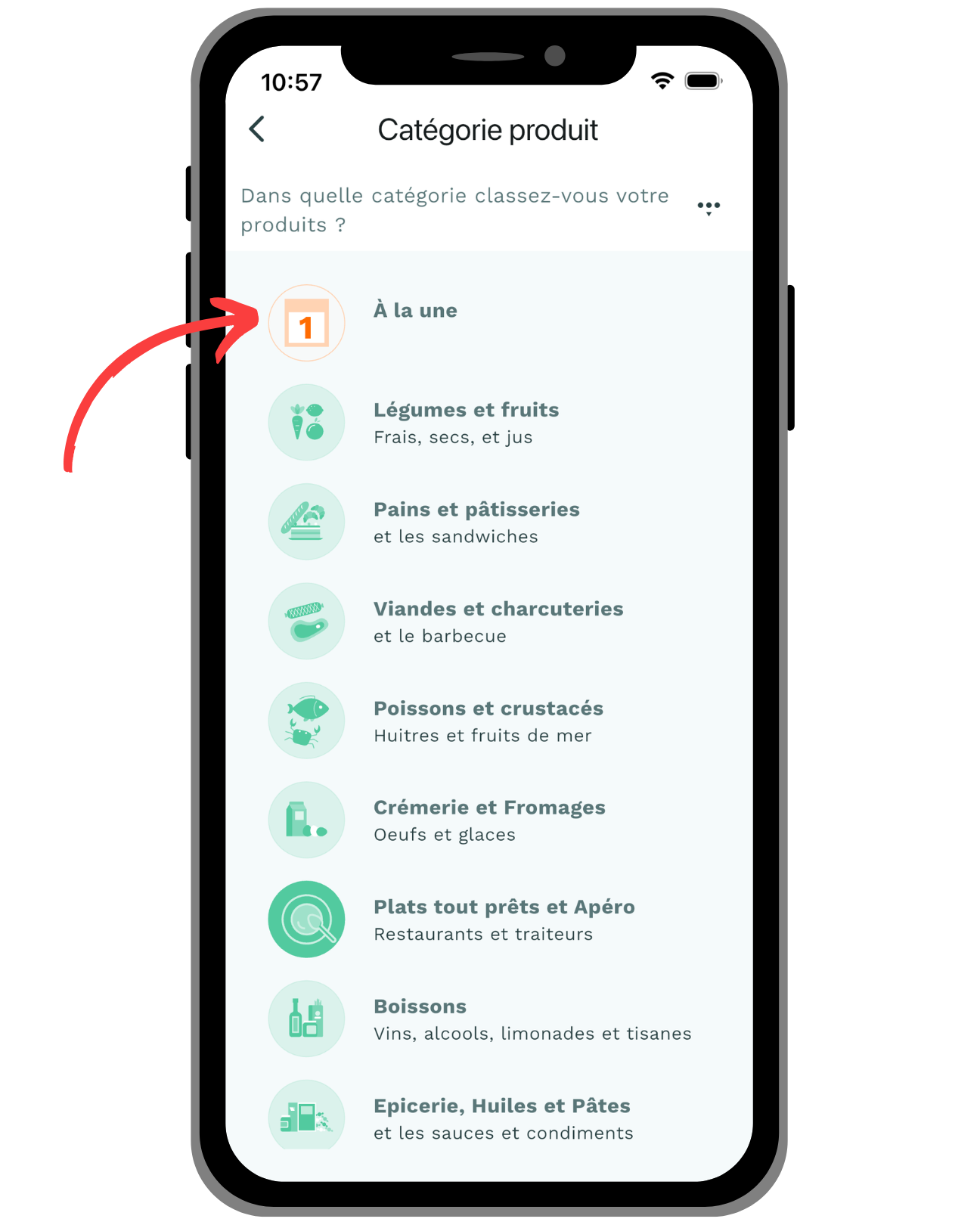 Je sélectionne les catégories qui correspondent le mieux à mon produit sur Casamiam