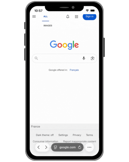 Je recherche sur Google "profile business google", et je clique sur le premier résultat