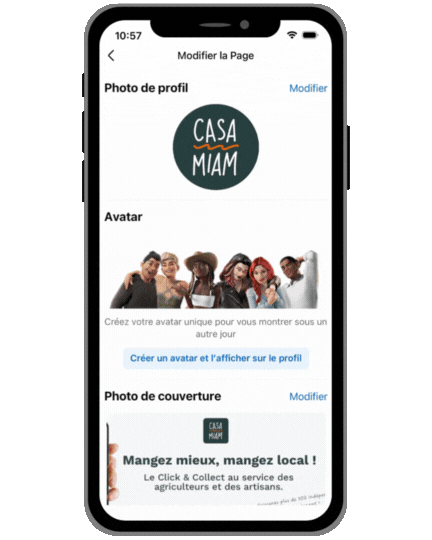 Je cherche "Liens" et je clique dessus
