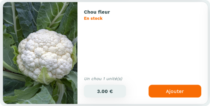 Fiche produit Casamiam : Chou fleur