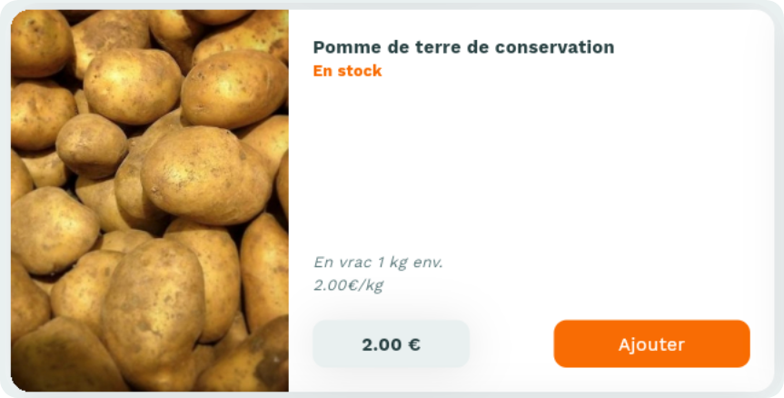 Fiche produit Casamiam : Pomme de terre de conservation