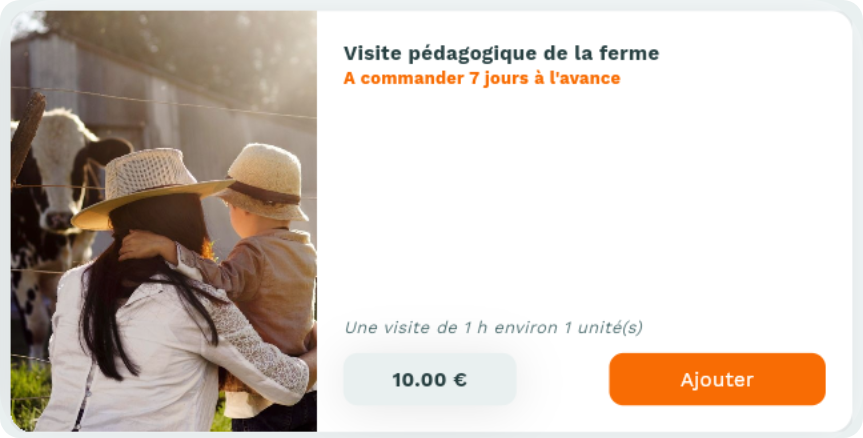 Fiche produit Casamiam : Visite à la ferme