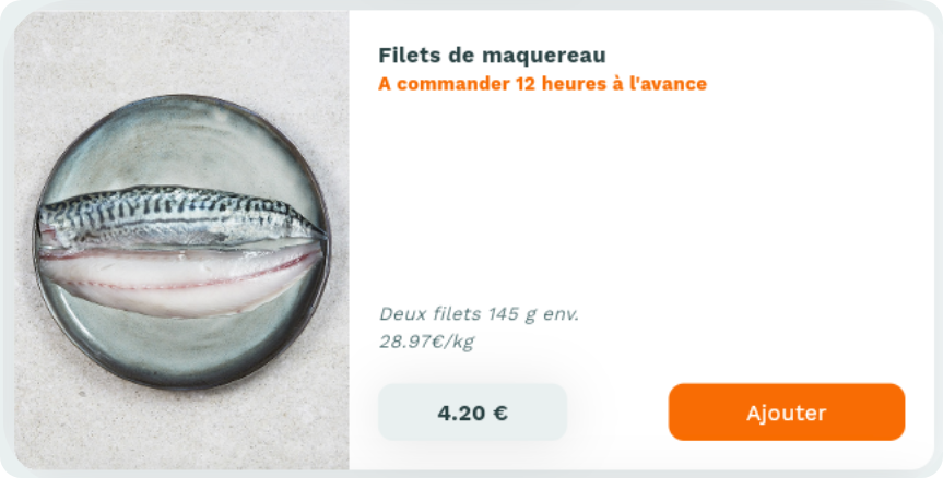 Fiche produit Casamiam : Filets de maquereau