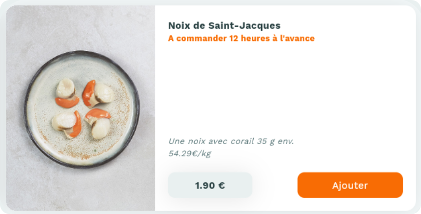 Fiche produit Casamiam : Noix de Saint-Jacques