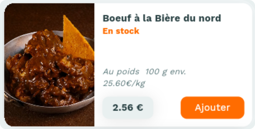 Fiche produit Casamiam : Boeuf à la bière du nord
