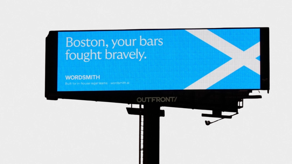 Scottish legal AI startup apologises to Boston with whisky and billboards