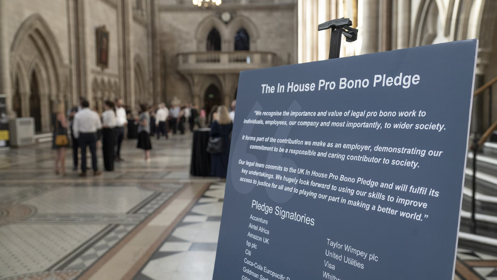 Corporate legal teams are making pro bono part of the job