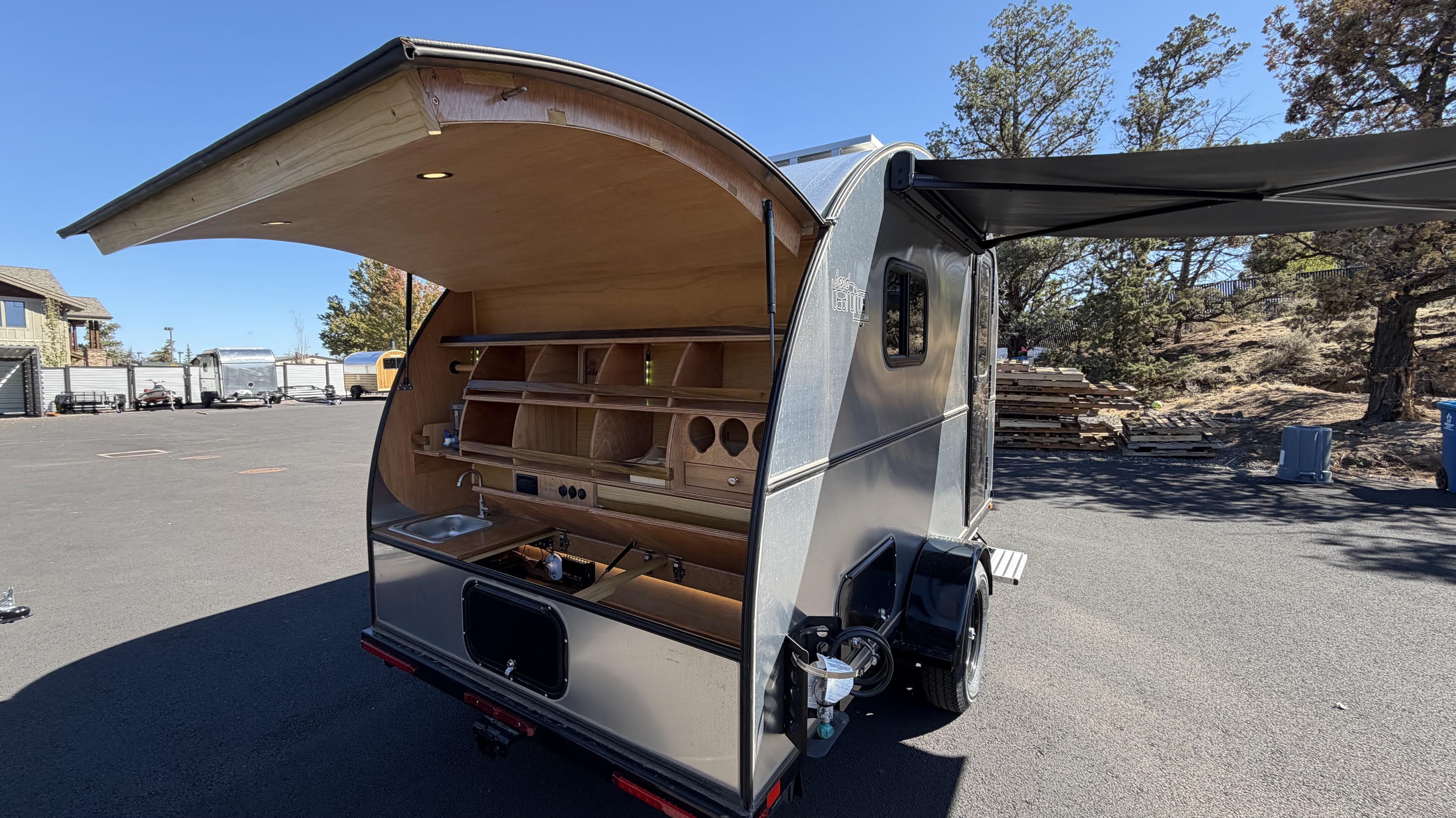 NEW Tallboy Stand In Teardrop w/ Outdoor Kitchen